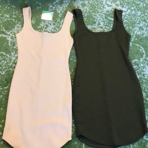 missguided Scuba Square neck bodycon dress